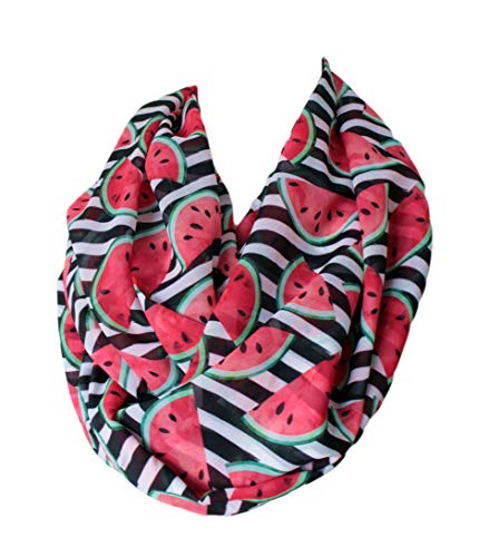 Etwoa Watermelon Pieces Pattern Infinity Circle Scarf2