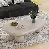 Photo Gallery dbtxwd tavolino da caffè ovale irregolare, moderno, stile mid-century, bianco crema, con 3 gambe a sfera, per soggiorno, camera da letto, balcone, patio (a white 41in) Photo Gallery dbtxwd tavolino da caffè ovale irregolare, moderno, stile mid-century, bianco crema, con 3 gambe a sfera, per soggiorno, camera da letto, balcone, patio (a white 41in)