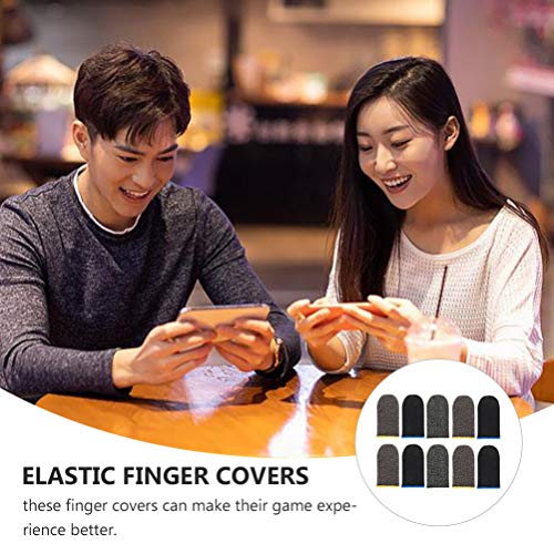 EXCEART Manga Dedo Protetores de Dedo Dedeiras de Controladores de Jogo para Jogos de Telefone Móvel