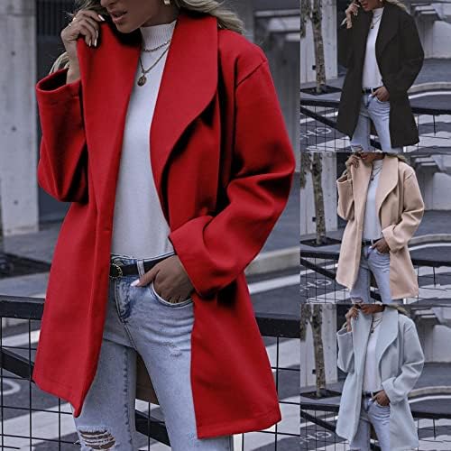 Manteau Femme Hiver Manteau en Laine Femme Manteaus en Laine Boutonnage Chaud Automne Hiver à Manches Longues Veste Long Élégant Décontracté Slim Blouson avec Poches Couleur Unie Veste (Coffee, S Manteau Femme Hiver Manteau en Laine Femme Manteaus en Laine Boutonnage Chaud Automne Hiver à Manches Longues Veste Long Élégant Décontracté Slim Blouson avec Poches Couleur Unie Veste (Coffee, S