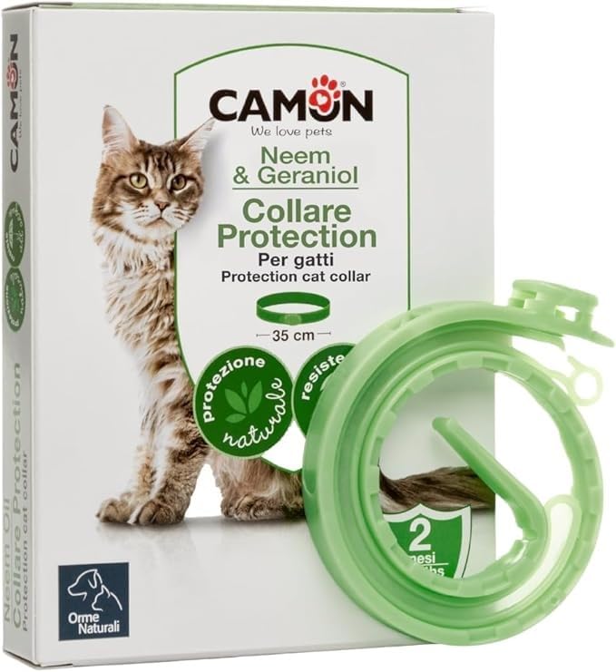 COLLARE ANTIPARASSITARIO PER GATTO CAMON OLIO DI NEEM
