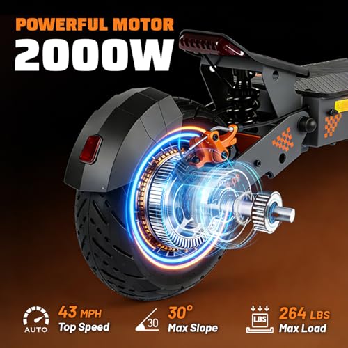 KuKirin G4 Electric Scooter Adult - E Scooter, 43 MPH, 2000W, 47 Mile Range - Image 4
