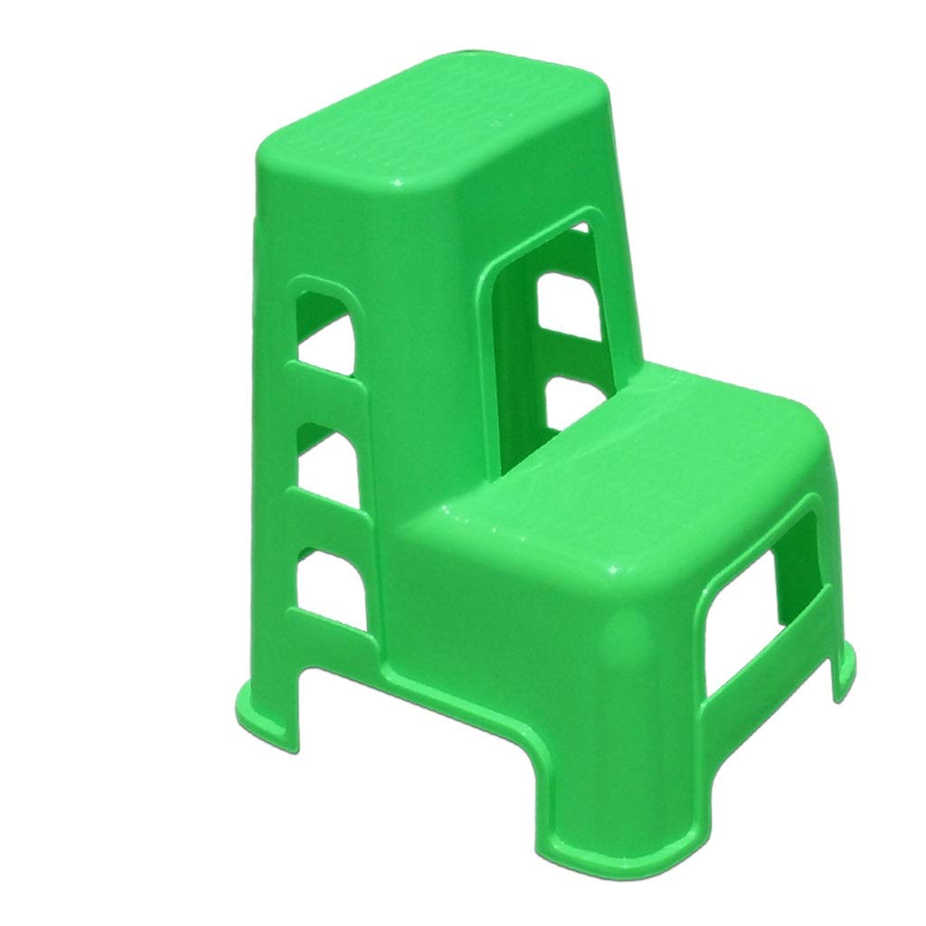 Cxvhsertwr Green Ladders For Home, Step Stool Two-Layer Ladder(Green)