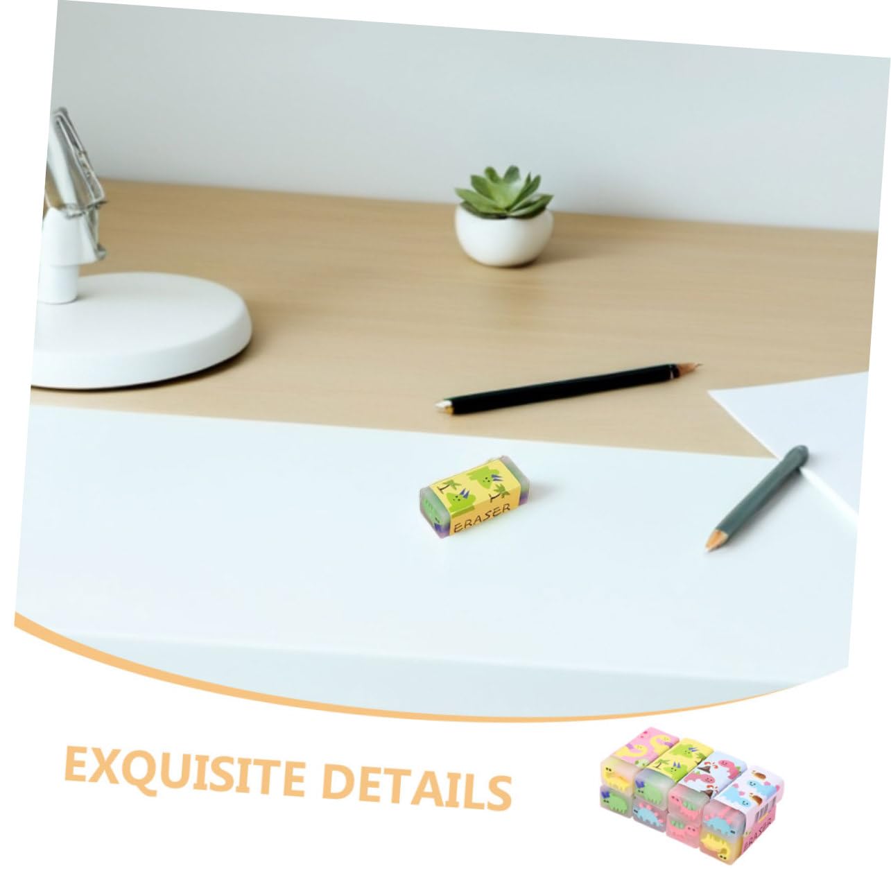 Gomme da Cancellare Dinosauro 32 Pezzi in Pvc per Studenti | Cose per Scuola Kawaii, Cartoleria Cute, Festa Scuola Decor, Giocattoli di Dinosauro di Cancelleria Stile Casuale