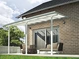 BESONDERS lANGLEBIG - Robustes Aluminium und verzinkter Stahl, wartungsfrei, rost- und korrosionsbeständig, mit integrierter Dachrinne, verleiht jeder Gartenumgebung eine elegante Note