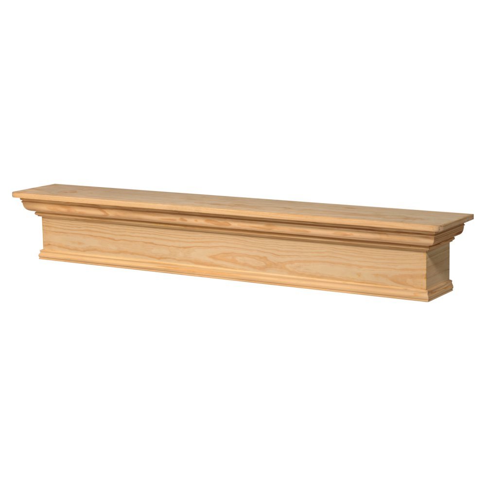 Pearl Mantels 420-72 Savannah Mantel Shelf, 72-Inch, Unfinished