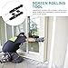 Window Screen 2pcs Portable Screen Repair Tool Spline Roller with Hook and Wheels Spline Roller for Installing Window