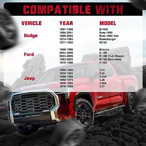 Image of BDFHYK 5x139.7mm Wheel Spacers 2 inch Wheel Spacer Compatible with Dodge Ram 1500 F-150 F100 E100 E-150,Compatible with Jeep CJ3 CJ5,Forged 5 Lug Wheel Adapters 1 /2x20 & 108 mm Hub Bore, Set of 4