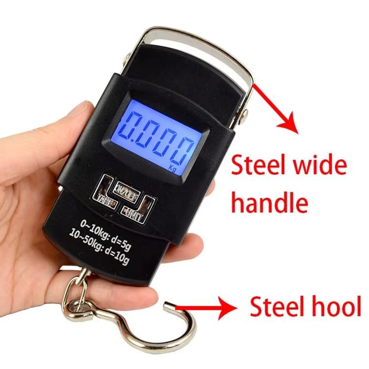 Image of EDNITA Hanging Weight Machine Electronic Portable Digital LED Screen Luggage Weighing Scale, 50 kg /110 Lb For Multi-Purpose Use