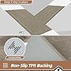 BEQHAUSE Dirt Trapper Door Mat 20" x 32", Doormat Non-Slip Entryway Rugs Washable, Dog Door Mat Stain Resistant and Absorbent Welcome Floor Mat for Front Back Door, Muddy Wet Shoes & Paws, Beige #4