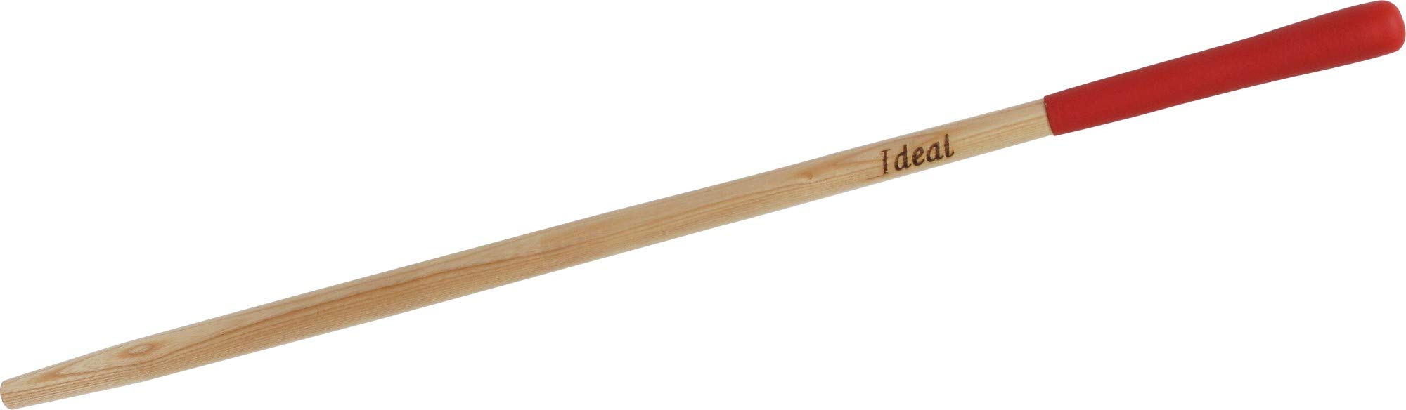 Idealspaten 65011515 popiół prosty długi uchwyt z czerwoną gumową zatyczką, brązowy, 120 cm