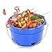 Uten Barbecue Carbone Portatile, Barbecue Pieghevole per BBQ all'aperto Giardino Terrazza Campeggio Picnic (BBQ barile)