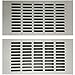Gurxi 2PCS Grille de Ventilation Murale Anti-insectes Grille D'aération Grise Rectangulaire Grille Perforée Rectangulaire Aluminium Grille de Ventilation Rectangulaire pour une Ventilation 150*300mm