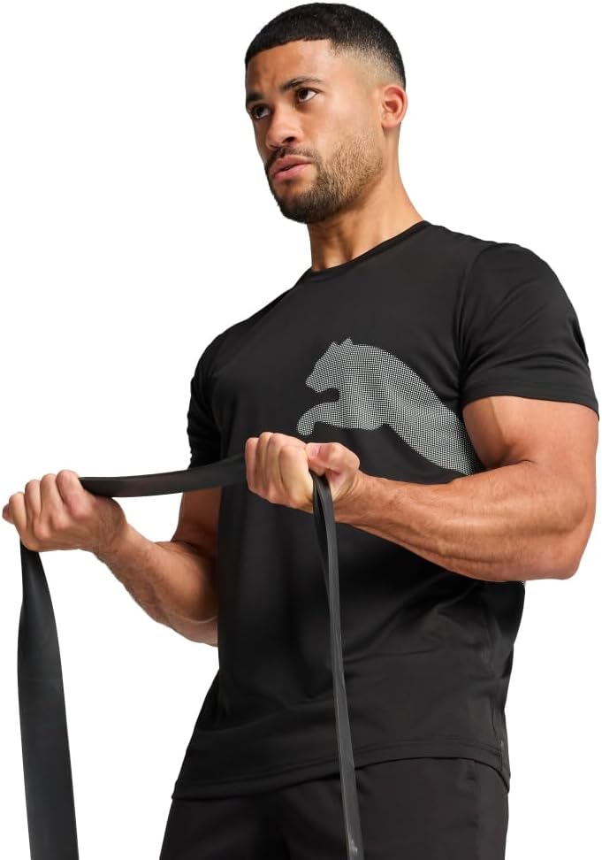 PUMA Mens Train All Day Big Logo T-Shirt