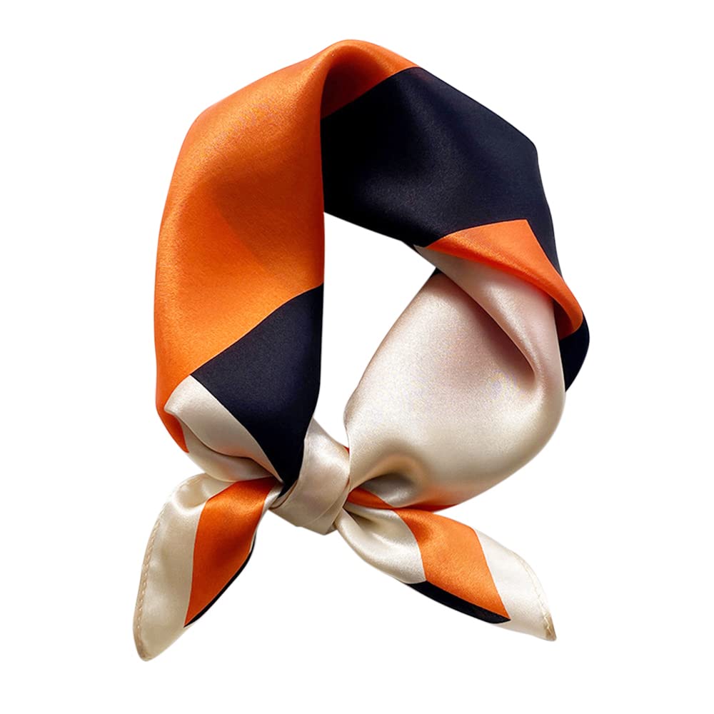 MEISEE 100% Mulberry Silk Scarfs Small Square Scarf 21" x 21" Neck Scarf Breathable Lightweight for Women Gift Packed