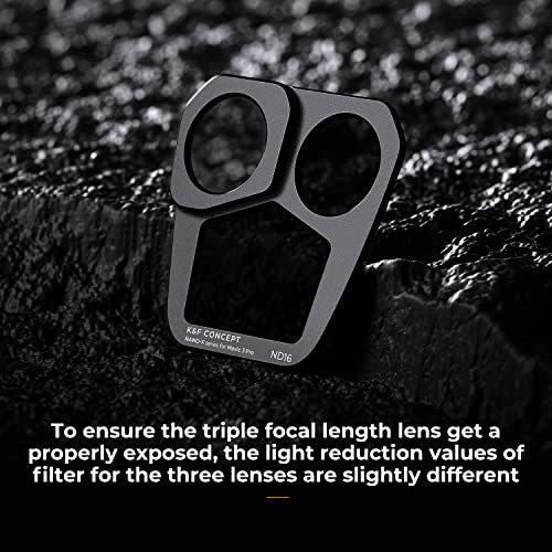 K&F Concept 4-pack ND Filter Kit for DJI Mavic 3 Pro/Pro Cine, ND8, ND16, ND32 - Image 4