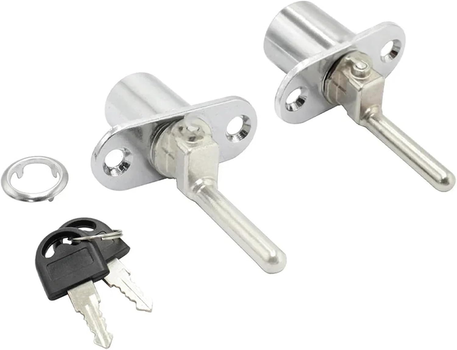 Drawer Cabinet Mail Box Locker Cupboard Door Tongue Lock with 2 Key Furniture Hardware 1Pcs(A 16mm)