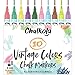 Produktbild Chalkola Vintage Kreidestifte für Tafel Abwaschbar - 10 Kreidemarker Pastell 6mm Umkehrbare Spitze | Kreide Stift für Fenster, Tafel, Keramik & als Glasstift. Chalk markers für Erwachsene & Kinder