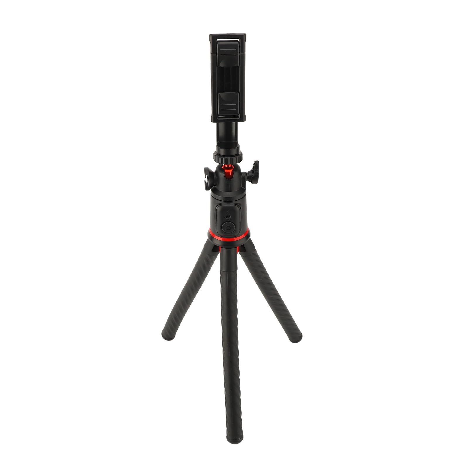 Treppiede flessibile multifunzionale per telefono per selfie live streaming, telecomando, lega di alluminio ABS stabile, portatile per foto di gruppo