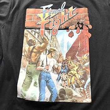 カプコン \"ファイナルファイト\" Tシャツ カプコン CAPCOM ファイナルファイト ロゴ Tシャツ : フロッグ