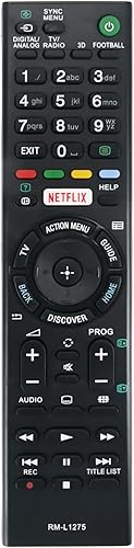 Allimity RM-L1275 RML1275 Reemplazo de control remoto universal para Sony LCD LED HD TV