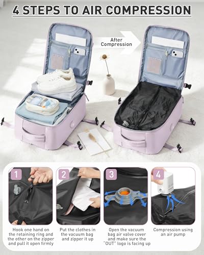 Vacuum Seal Backpack LotusPink