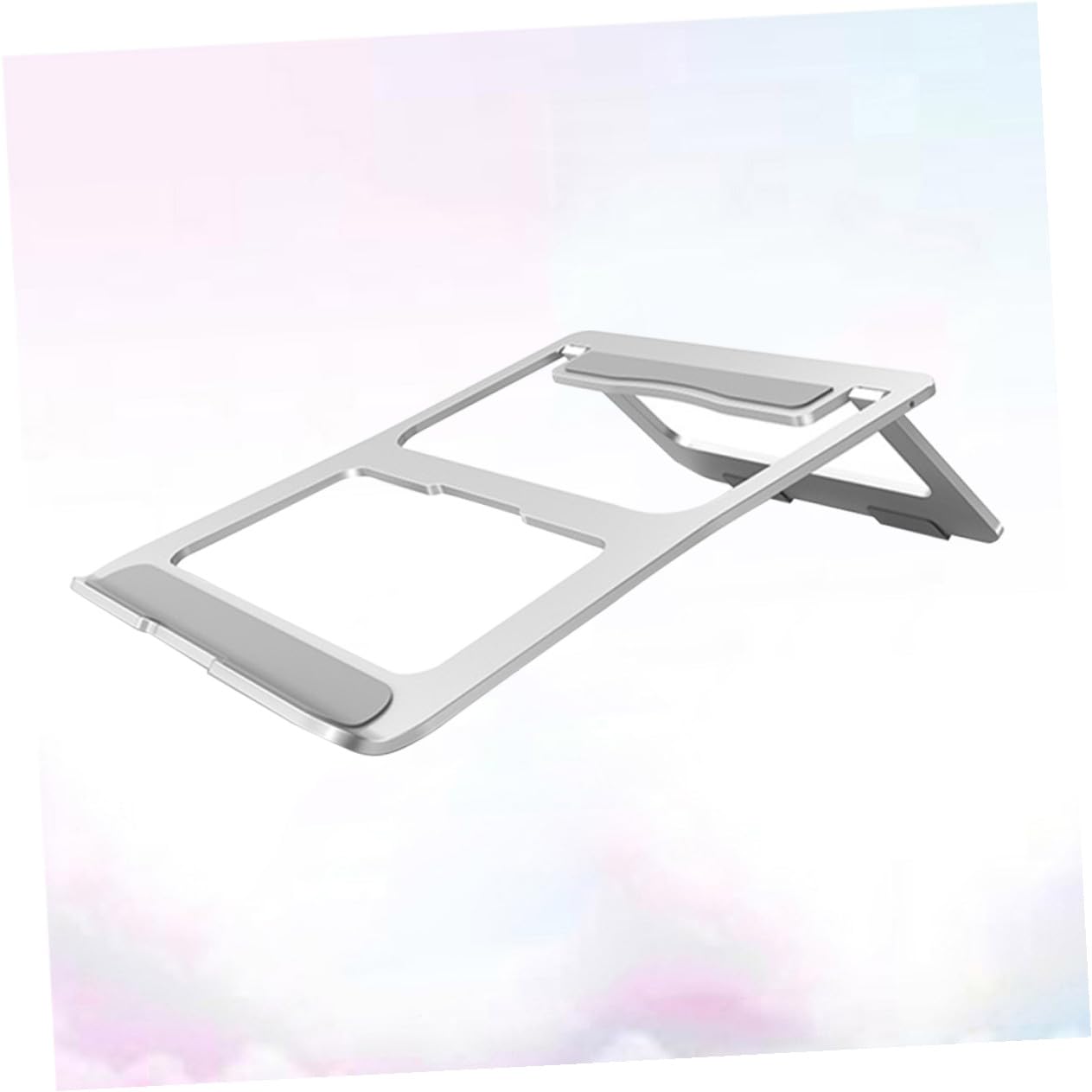 NUOBESTY Soporte Plegable para Laptop de Aleación de Aluminio Elevador Ventilado Compatible con Portátiles para Oficina y Hogar