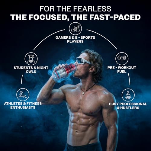 Image of MuscleBlaze WrathX Energy Drink, Frostbyte, 335ml x Pack of 6