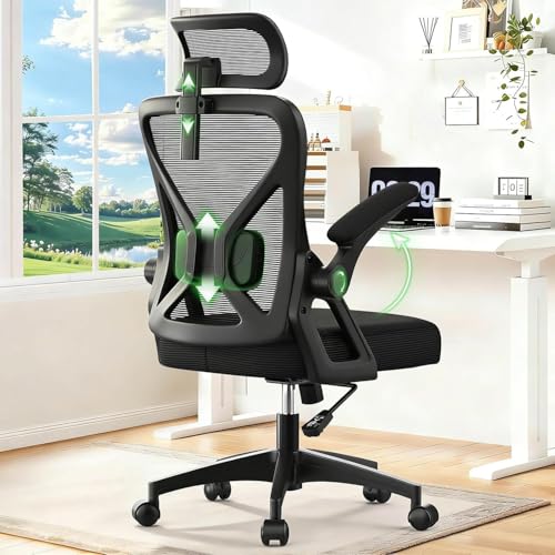 [Supporto lombare imbottito] Ti preoccupa ancora il fatto che la tua sedia non sia in grado di sostenere la tua vita? Il supporto lombare regolabile in altezza di 5 cm soddisfa diverse esigenze. Il design imbottito offre un supporto morbido e ampio e confortevole per la parte bassa della schiena, rilassando la vita ogni volta che ti appoggi allo schienale.