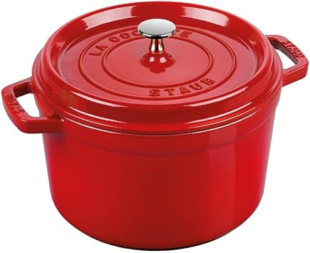 Staub La Cocotte D k m Tencere 24 cm 3,8 L Kiraz Rengi Kapakl