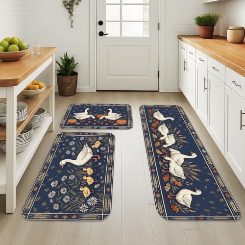 Tapis de cuisine rustiques lot de 3 tapis de sol rembourré - 4