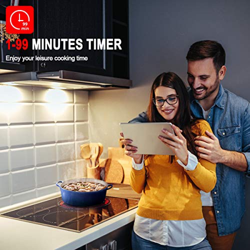 Gasland-Chef-CH603BF-Placa-de-Cocina-Vitroceramica-de-60cm-Placa-de-Coccion-Electrica-Encastrable-Placa-5400W-3-Zonas-Negra-Integrada-Empotrada-Doble-Zona-de-Coccion-Panel-Tactil