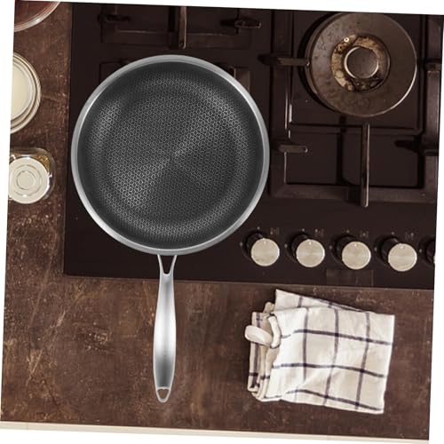 Sartén wok portátil de acero inoxidable antiadherente 2.6 lb miniatura 5