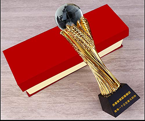 Mimosa Troféu Banhado a Ouro Futuro Estrela Criativa Troféu Corporativo Excelente Prêmio de Equipe P