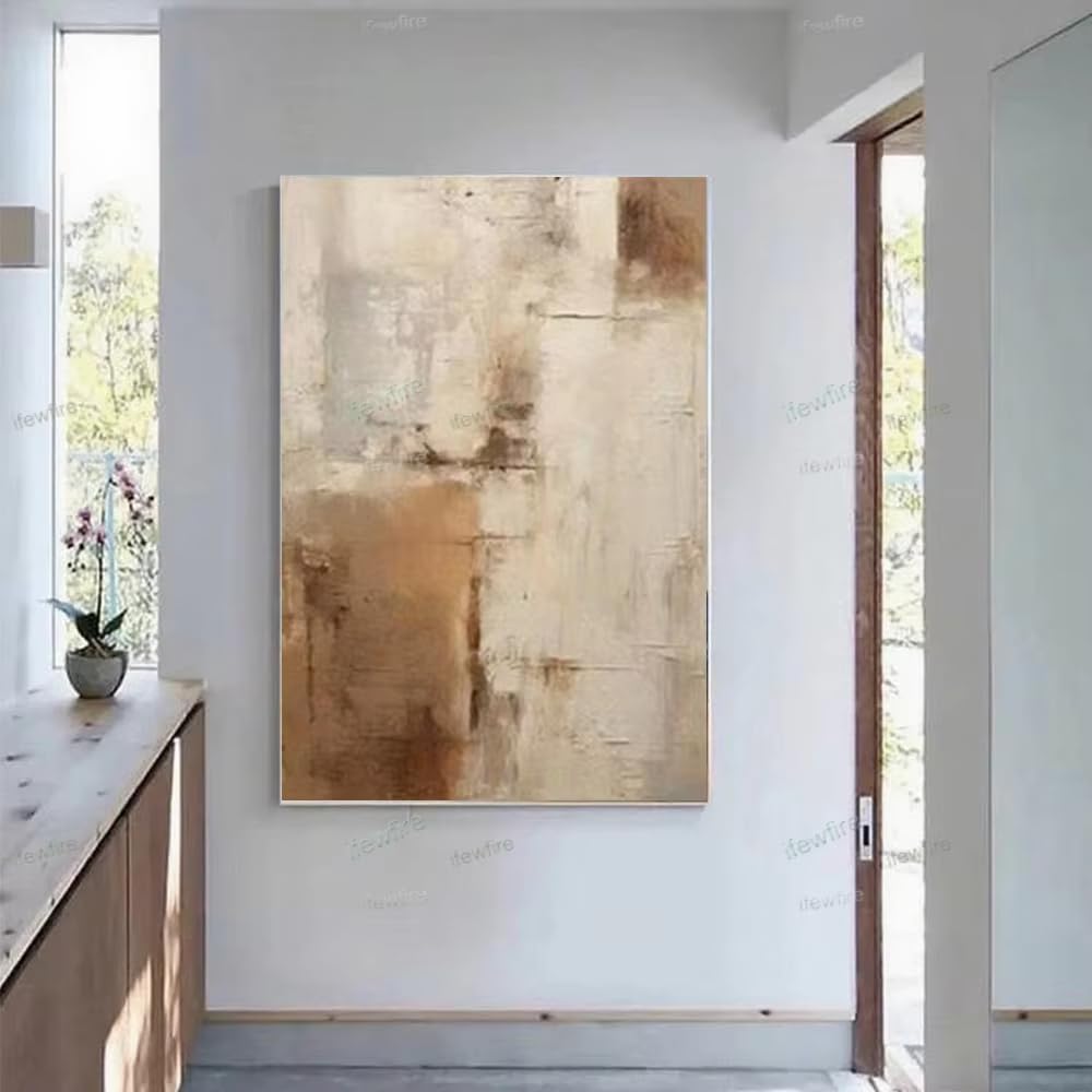 IHHGNB Large Wall Art Prints Abstract Painting Gold Blue Thick Texture Canvas Art Mural for Home Living Room Decor Wall Pictures(40x50cm(16x20in)/No frame)