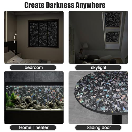 Película para ventana opaca total QHY Sunshine Black Rainbow miniatura 5
