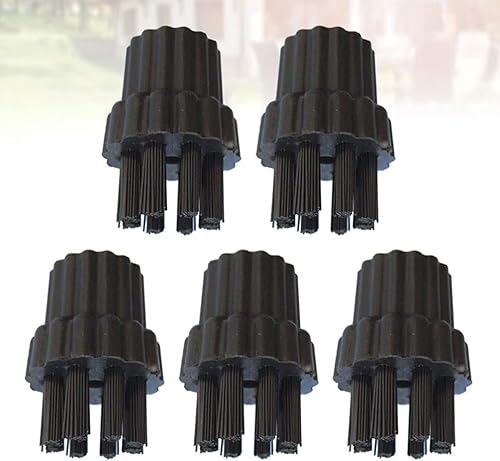 Miniatura 4 de DOITOOL Boquilla de cepillo limpiador, 5 piezas de cabezales de cepillo limpiador de vapor, boquilla de limpiador de vapor, cepillo de repuesto de