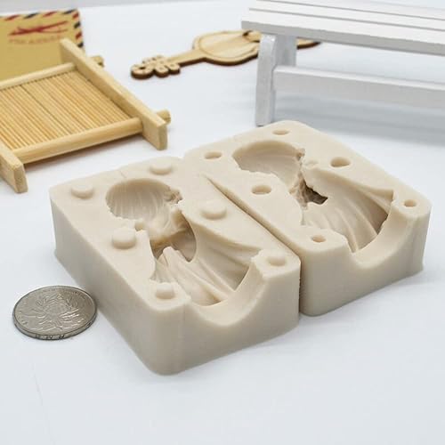 Miniatura 4 de 3D Angel Girl Resina Encaje Silicona Molde Resina Cocina Herramienta de Hornear DIY Pastel de Chocolate Mo E postre Fondant Moldes para decoración