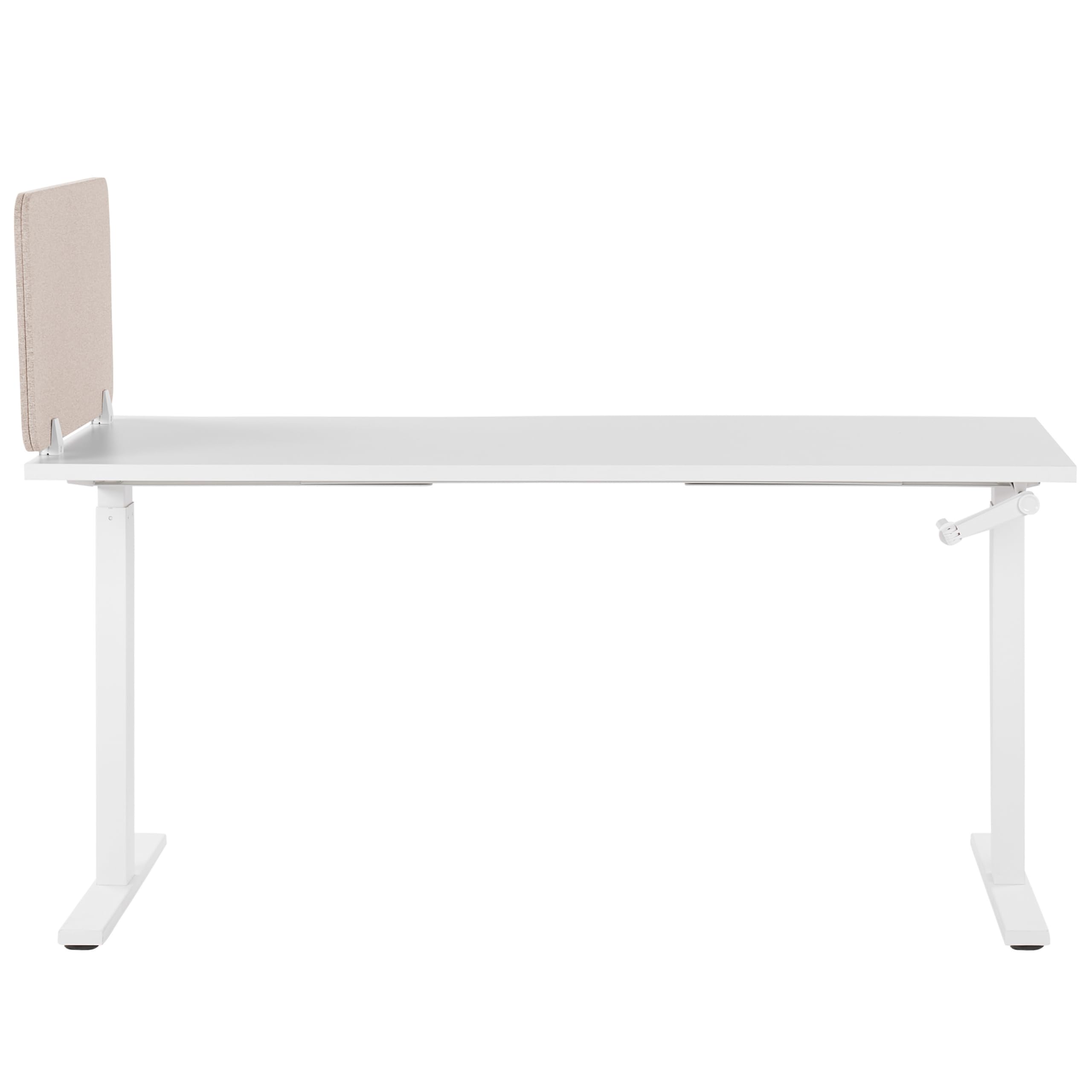 Schreibtisch Trennwand Akustik Polster beige 80 x 40 cm Schallschutz Wally
