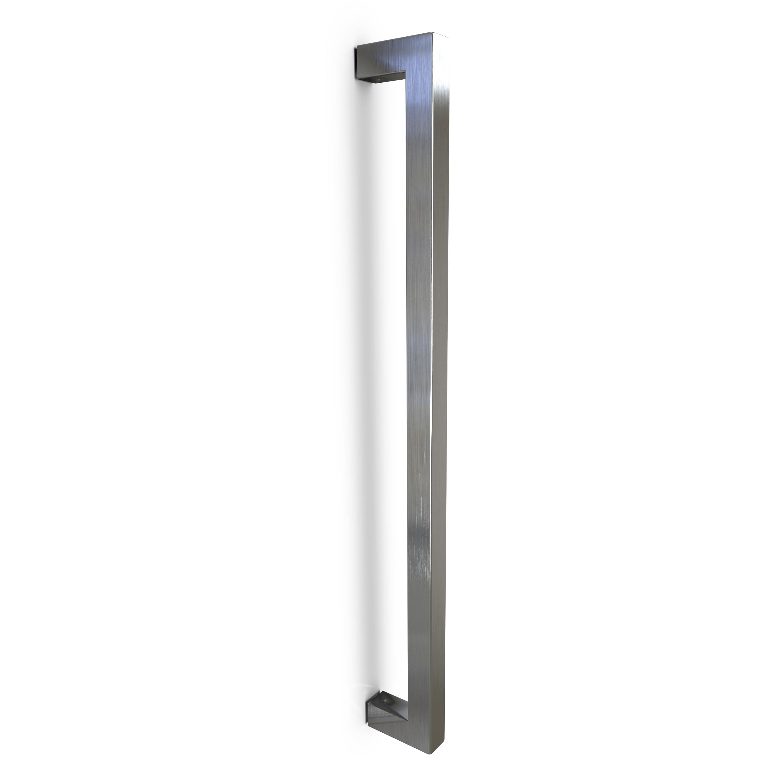 Cepillado Tirador de Acero Inoxidable Cuadrado Manija de la Puerta de Entrada Art.525 | Cuadrado T-Bar | 60cm Longitud Total