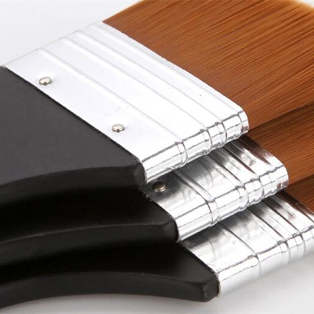 Lot De 3 Pinceaux à Dessin En Nylon Multi-usages Pour Peinture