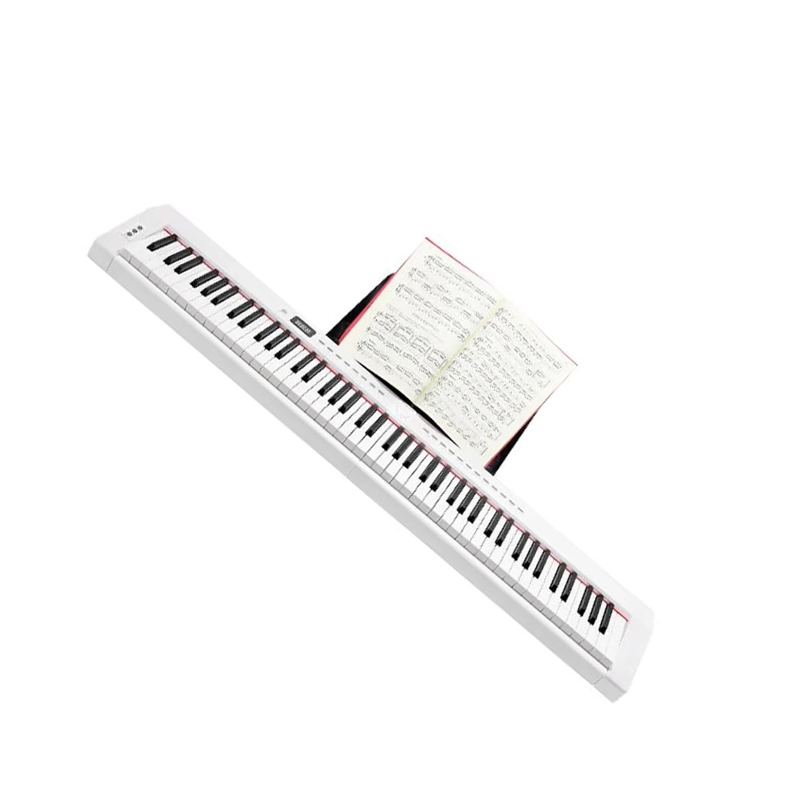 klawiatura elektroniczna Drumpad Pianino Elektroniczne Syntezator Cyfrowy Profesjonalna Klawiatura Syntezatora Elektronicznego Dla Dorosłych (Color : White)