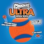 Chuckit! Ultra Ball Dog Toy - Medium Bouncy Fetch Balls For Dogs 20-60 lbs - Made from Durable Rubber - Floating Water Pet Toys - Size Medium - 2.5-inch Diameter - Pack of 2 5