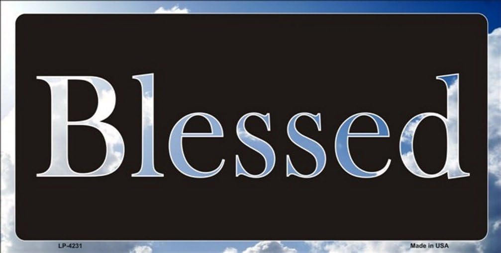 SMART BLONDE Blessed with Clouds License Plate