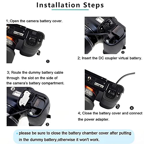 Image of ACK-E6 DR-E6 DC Coupler LP-E6 LP-E6N Dummy Battery AC Power Adapter Kit for Canon EOS R R5 R6 R7,80D 70D 60D 90D,5D Mark II III IV,6D 7D,6D Mark II,7D Mark II,60Da 5Ds 5Ds R Cameras