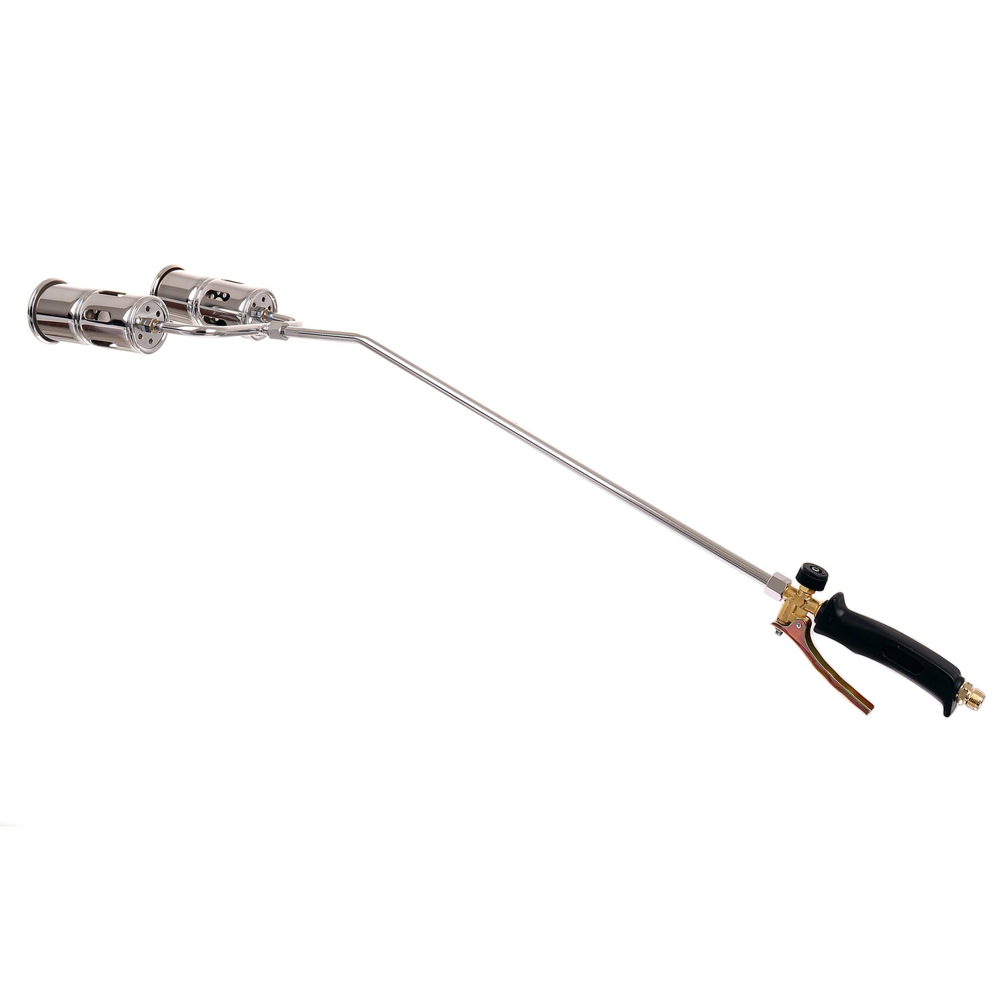 Gasbrenner Doppelbrenner zum Erhitzen der Teerpappe mit einem Schlauch 5m Propan-Butan-Brenner