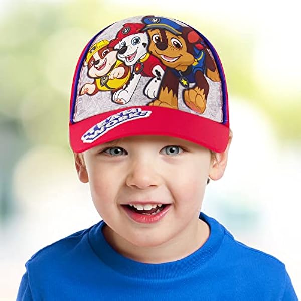 Nickelodeon Kids Hat for Toddler Or Little Boys Age 2-7, Paw Patrol Baseball Cap