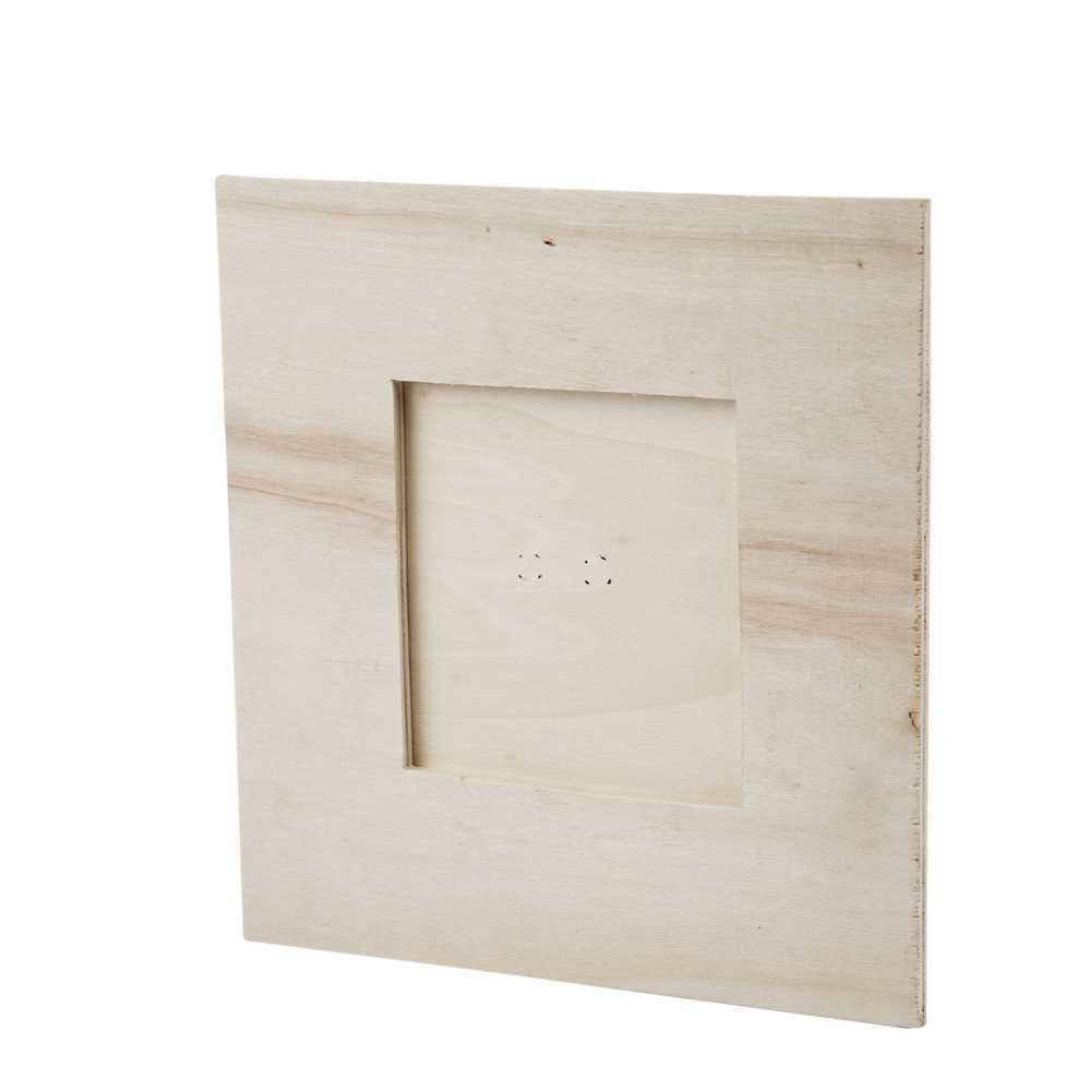 Create Crafts 100263 Creativ 1-Piece 16 x 16 cm 8 x 8 cm Plywood Picture Frame Picture Size