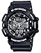 Casio G-Shock Black and Silver-Tone Dial Resin Quartz Men's Watch GA400GB-1A