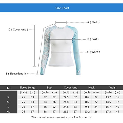Layatone Rash Guard For Women Long Sleeves Swimsuit Swimwear Tops Ladies Athletic Dive Skin Water Sports Rash T-Shirts #TOP4